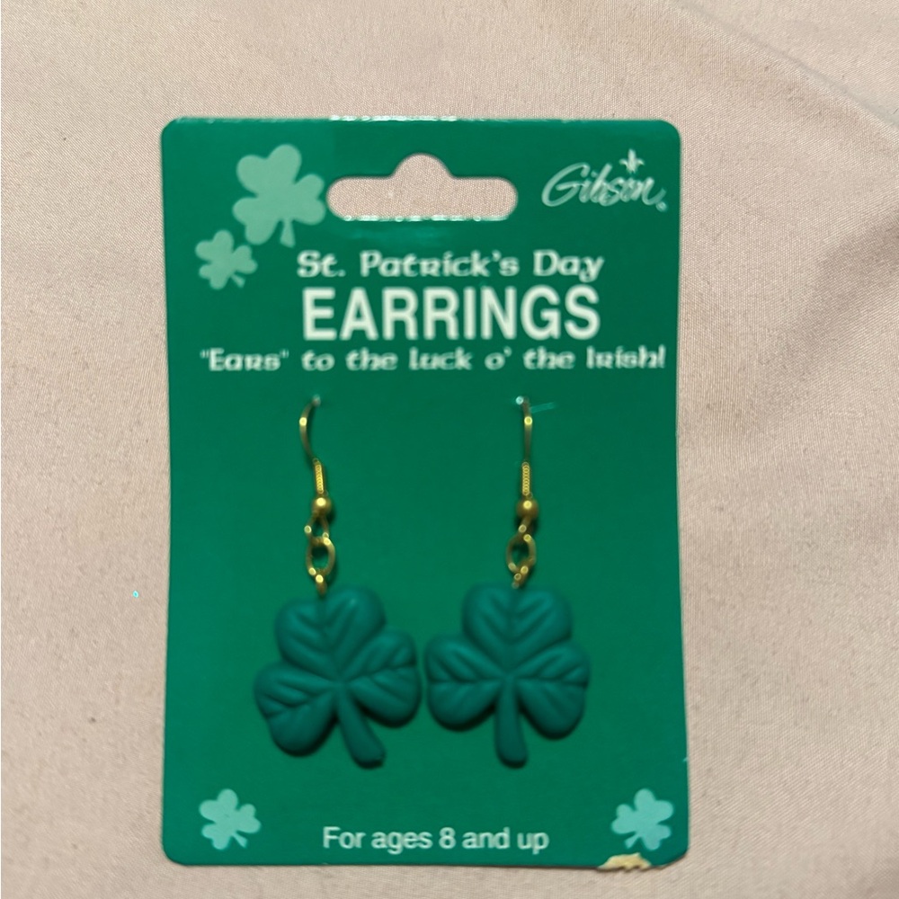 Gibson St. Patrick's Day Shamrock Earrings